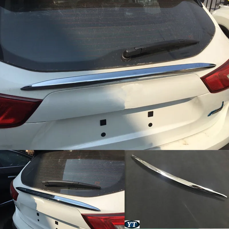 

Обшивка задней двери автомобиля, Обшивка багажника для Nissan Qashqai 2018, хромированные аксессуары для автомобиля