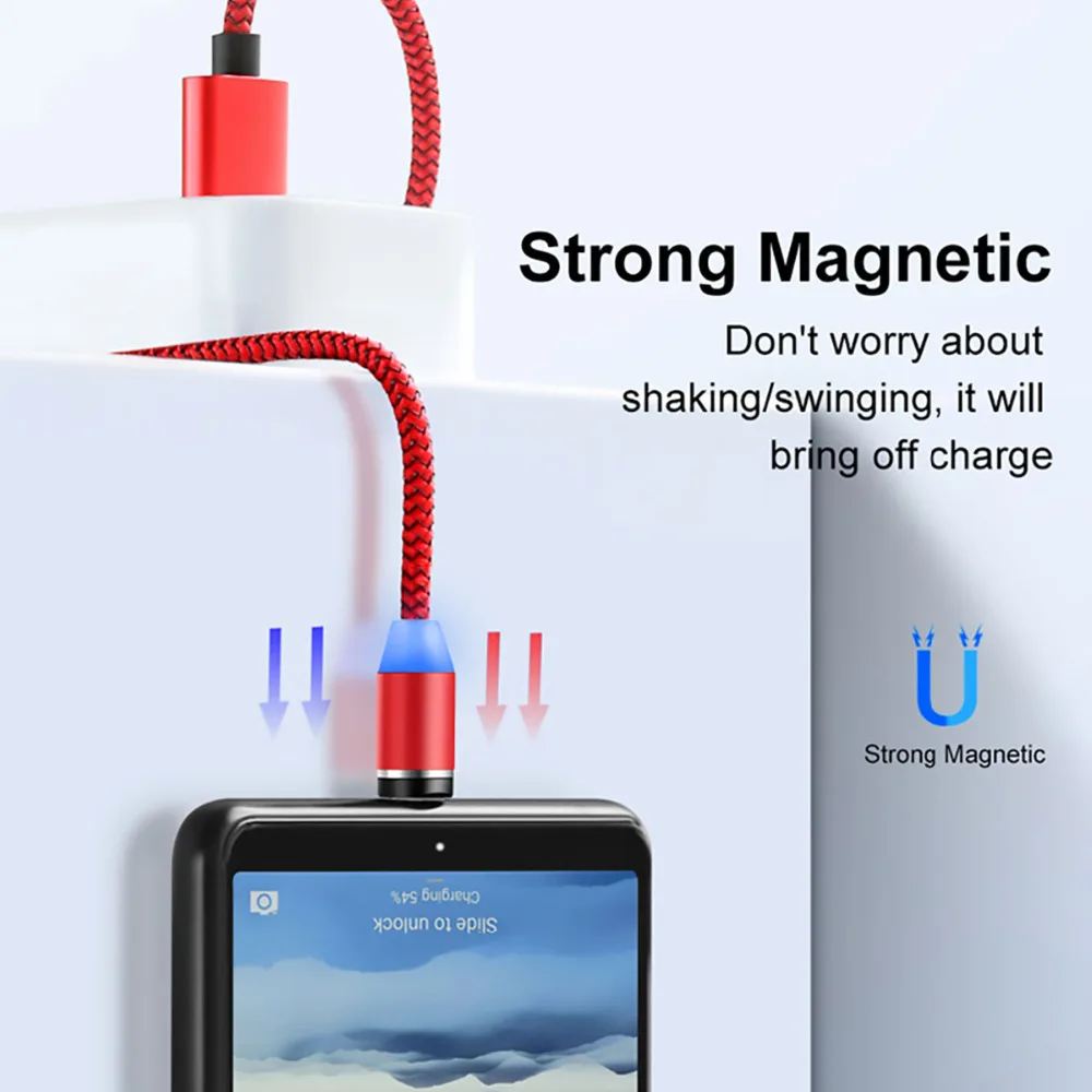 Светодиодный магнитный кабель Micro USB для ASUS Zenfone Live L2 SD425 SD430 MAX Shot PLUS M2 ZB634KL Max Pro M1