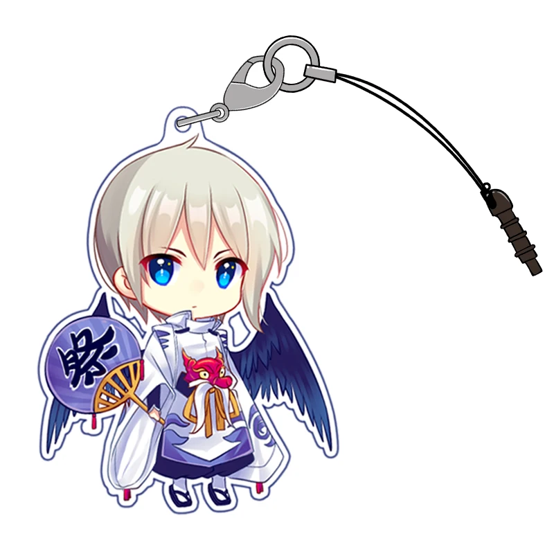 

Japan Anime onmyoji Decisive battle Tochigi Dai Tengu Youkai Blue Line Cosplay Acrylic Keychain Charm Bag Pendant Keyring Gift