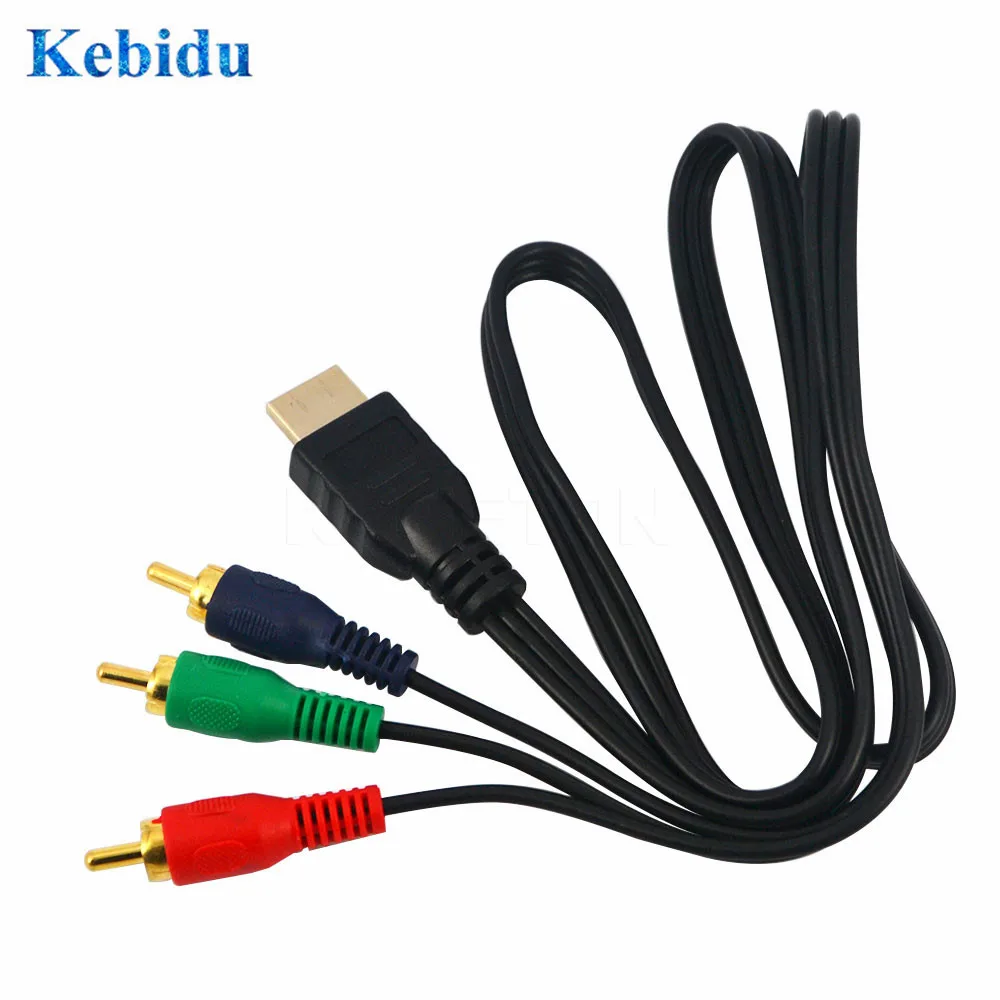 Kebidu 1 м HDMI в RCA фото телефон 1080P 3 AV HDTV оптовая продажа|Кабели HDMI| |