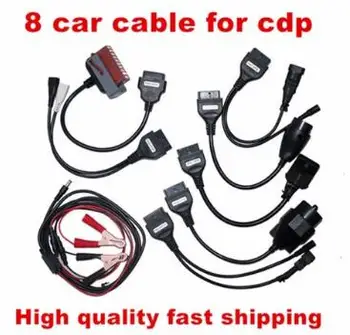 

Top OBD2 Cables For TCS CDP PRO Programmer Cars Cables Diagnostic Interface Tool Full set 8 Car Cables vd DS150E cdp