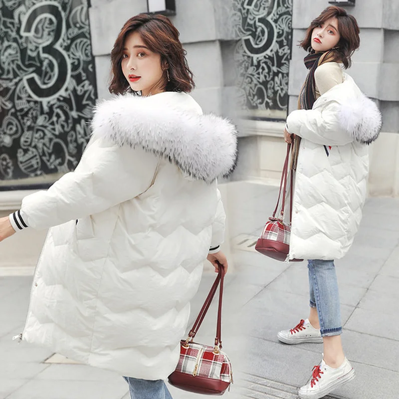 Parkas winter jacket women Coat 2018 Fashion Cotton Padded Jacket Long Style Big Fur Hooded Slim Parkas Thicken Female Outerwear Parkas winter jacket women Coat 2018 Fashion Cotton Padded Jacket Long Style Big Fur Hooded Slim Parkas Thicken Female Outerwear