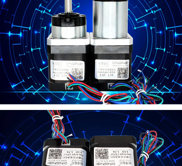 Chihai мотор CHP-42BY планетарный редуктор замедление шаговый двигатель манипулятор 3D фотография направляющий рельсовый двигатель