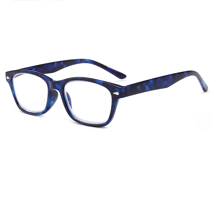 Модные очки для чтения мужские и женские ретро очки с дальнозоркостью+ 1,0+ 1,5+ 2,00+ 2,50+ 3,0+ 3,5+ 4,0+ диоптрий Z18119 - Цвет оправы: Blue