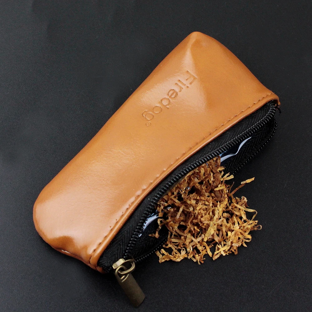 FIREDOG Durable Zipper Cigarette Portable Smoking Pipe Tobacco Pouch