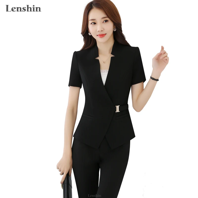 Buy Drawstring Black 2 Pieces Pant Suits Summer Wear