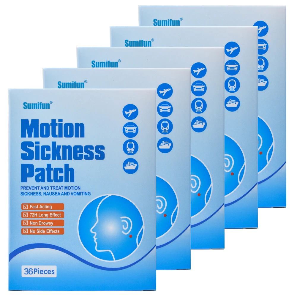 180Pcs =30bags=5boxes Anti Motion Sickness Patch Nausea Dizzy Anti