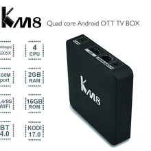 10 шт./лот dhl KM8 ТВ box Android 6,0 S905X 2 ГБ DDR3 16 ГБ FLASH 2,4 г+ 5 г WIF BT 100 м LAN