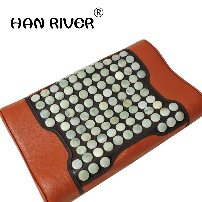  Jade pillow traction bed pillow health care pillow body neck massager heat comfortable gift