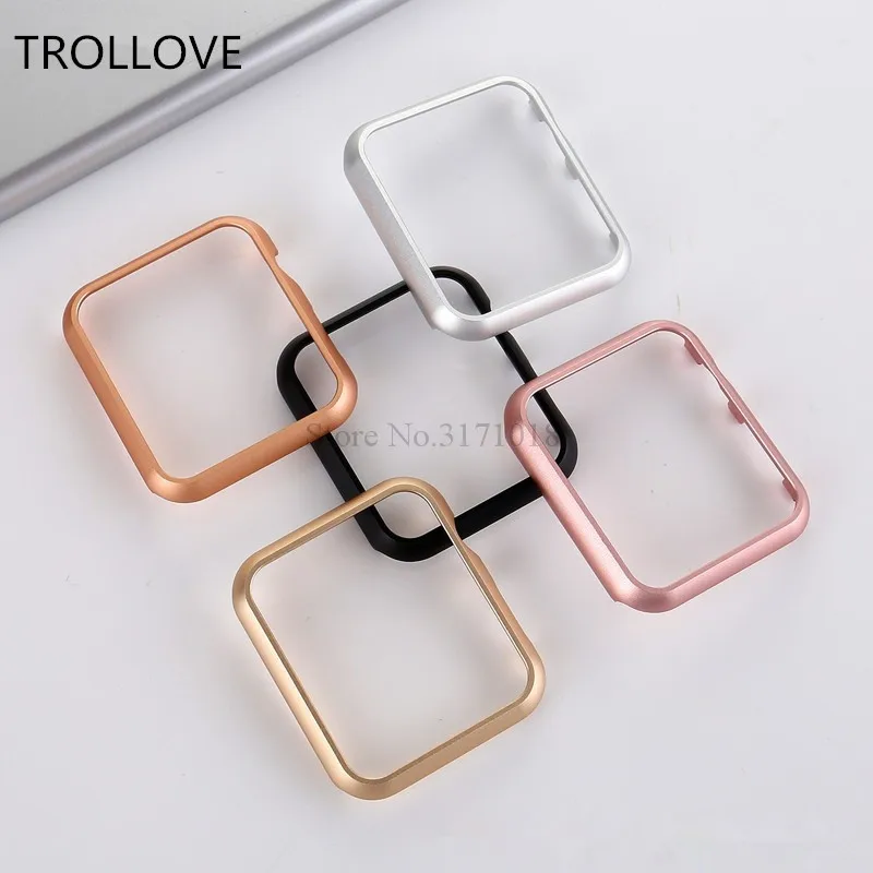 

Metal Watch Case for Apple Watch 38/42mm Series 1 2 3 Stainless Steel Body Cover Protective Shell Rose Gold Silver Black