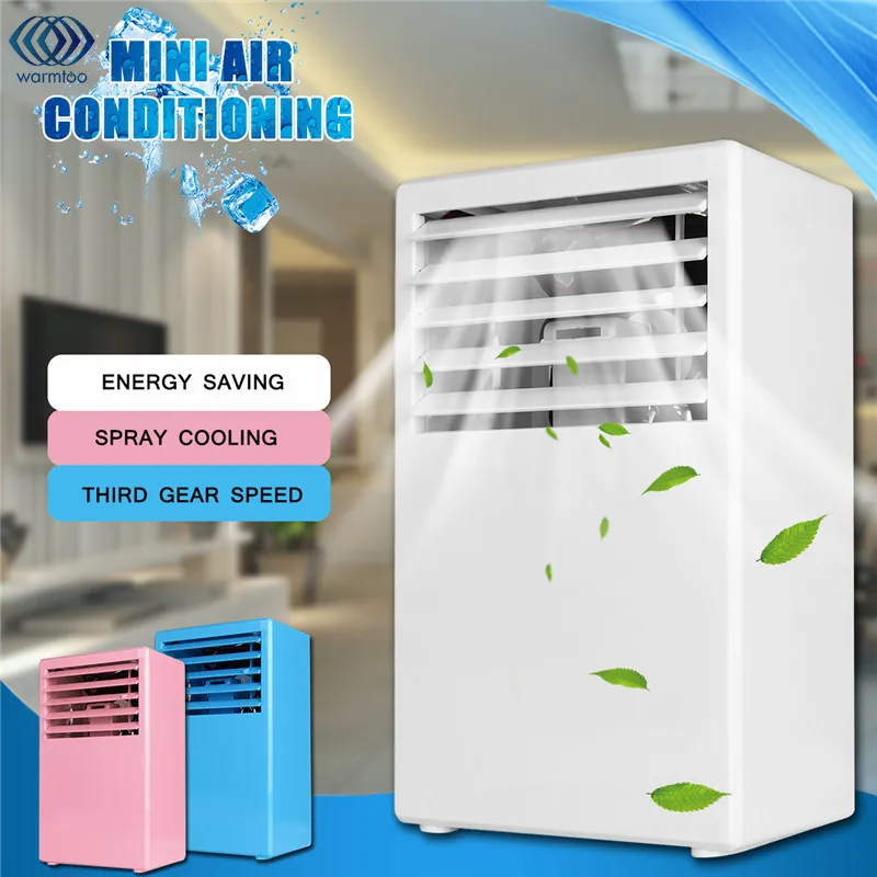 

Portable 24V 24W 3 Speed Mini Spray Humidification Air Conditioning Fan 3 Colors 5 Leaf Cooling Fan