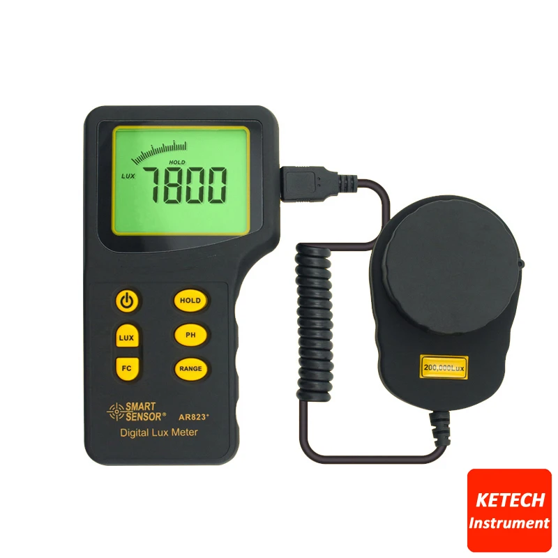 Digital Light Lux Meter 200.000lux Luxmeter Luminometer Photometer Lux