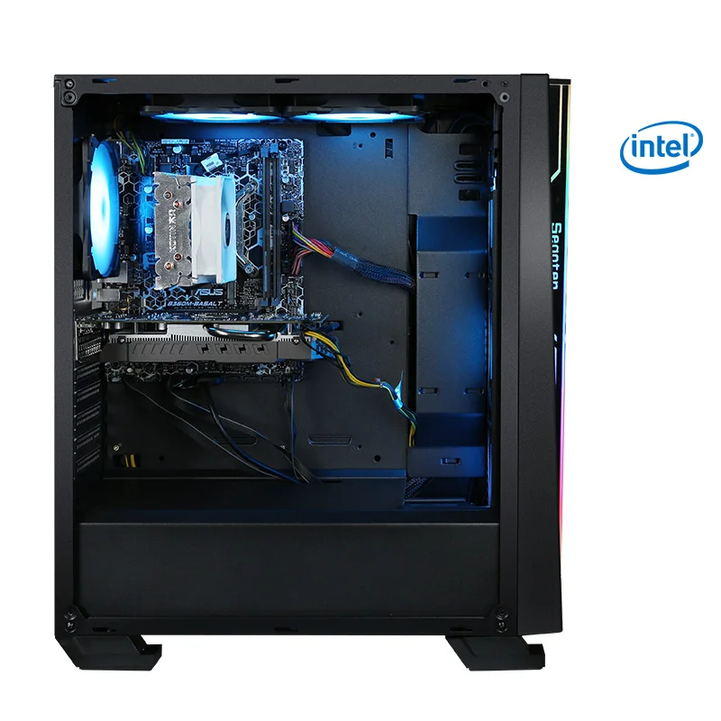 Игровой ПК KONTIN R10 i7 8700 процессор LGA1151 RTX 2070 8 Гб GPU Intel 256 ГБ SSD RAM 500 Вт PSU сделай сам