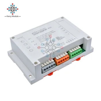 

Sonoff Smart WIFI Switch 4CH Gang Mount Din Rail Wireless Control Smart Switch Automation Smart Home from phone