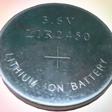 2 шт./лот LIR2450 3,6 V 110 мА/ч, литий-ионный аккумулятор кнопки пальчиковая аккумуляторная батарейка