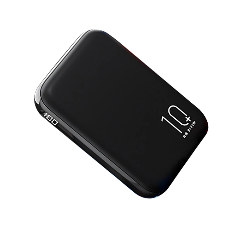 

10000mAh Mini Power Bank 2.1A Quick Fast Charging Dual USB Powerbank Portable Charger External Battery Pack for xiaomi mi iPhone