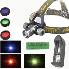 led headlight 2000LM zoomable CREE Q5 LED Headlamp Torch head light led+ 1*18650 battery for Hunting fishing with charger