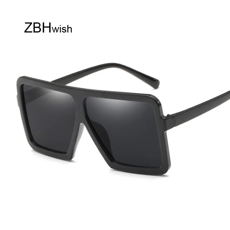Винтажные Солнцезащитные очки для женщин, фирменный дизайн, негабаритные солнцезащитные очки, очки с большими черными линзами, очки UV400, модные очки