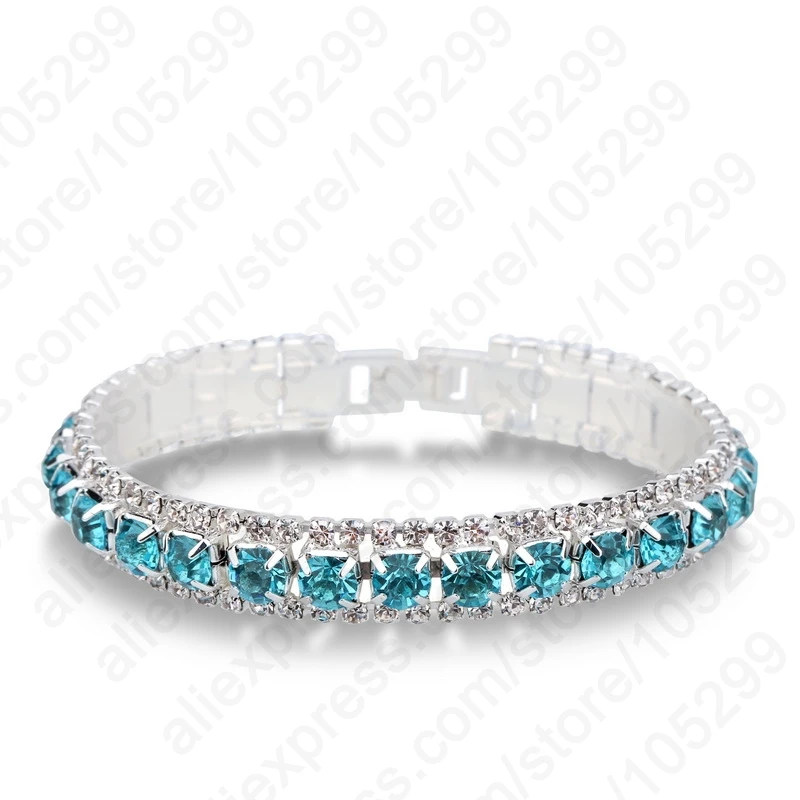 

JEXXI New Arrival 925 Sterling Silver Wholesale Jewelry Rhinestone Cubic Zircon Bracelet Women Wedding Gifts