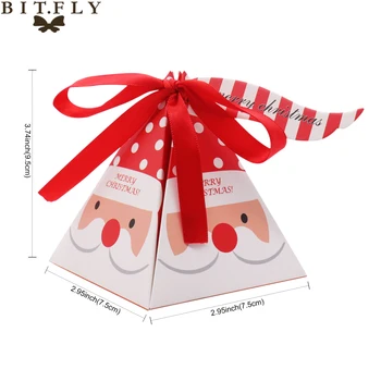 10 PCS/Set Merry Christmas Candy Box Bag 5