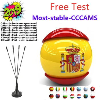 

CCCams 7 lines for Satellite tv Receiver lines WIFI FULL HD DVB-S2 Support via USB Wifi