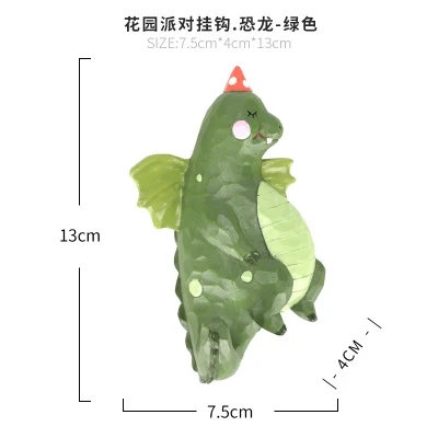 Новые поступления свежий креативный милый мультфильм смолы Животные детское домашнее украшение настенный крюк полимерный милый домашний крючок крючки - Цвет: dinosaur