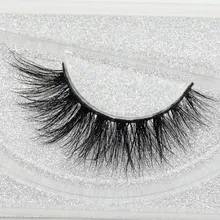 visofree 3D Real Mink Eye Lashes Thick Fake Eyelash Makeup Eye Lashes Handmade Glitter Packaging 1 Pair D113