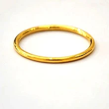 999 цельное кольцо из желтого золота 24 К, кольцо для мужчин и женщин, размер США: 9