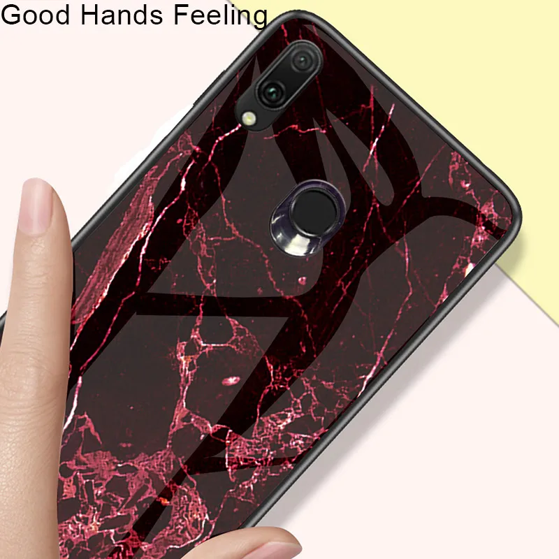 Чехол из закаленного стекла с мраморным узором для Asus Zenfone Max Pro (M1) ZB601KL ZB602KL
