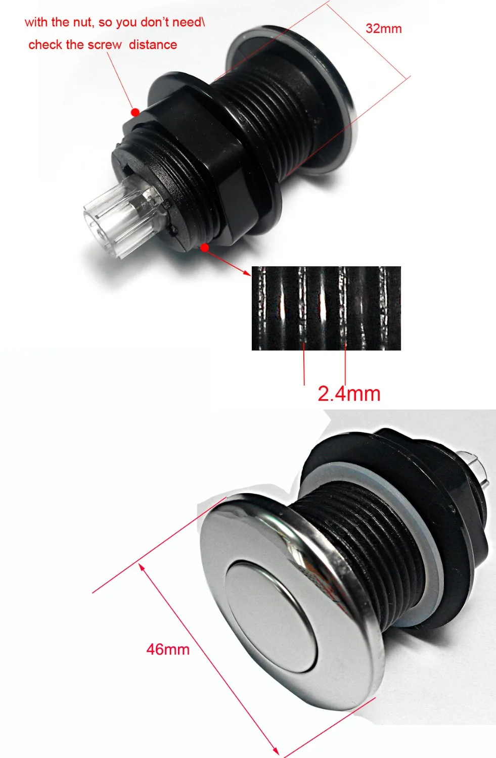 stainless steel cover whirlpool hot tubl, Pump food waste disposer Pneumatic Air Button Switch for bathtub, stainless steel cover whirlpool hot tubl, Pump food waste disposer Pneumatic Air Button Switch for bathtub,
