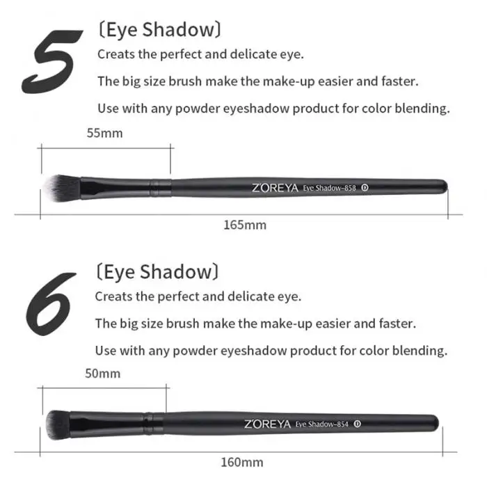 7 Pcs Makeup Brushes Set With Bag Travel Foundation Powder Concealer Brush Cosmetics Tools JIU55