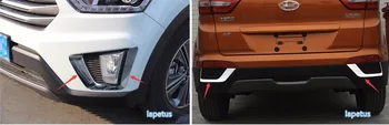 

Lapetus ABS Front / Rear Fog Lights Lamp Decoration Frame Cover Trim 4 PCS For Hyundai Creta IX25 2015 2016 2017