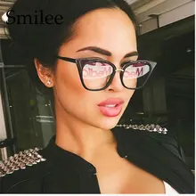 Классический глаз кошки оправы для очков Для женщин прозрачные очки унисекс Сверхлегкая Рама рамка прозрачные линзы, очки 0003