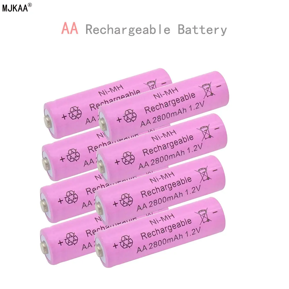 AA 2800mAh ni-mh перезаряжаемые батареи+ AAA 1600mAh перезаряжаемые батареи для дистанционного управления, радио факелы Часы игрушки