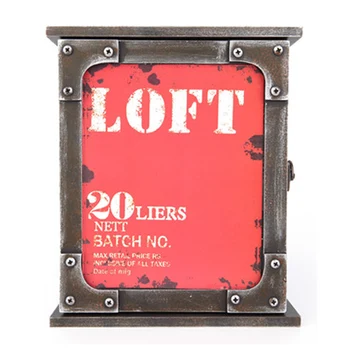 

American Country Letter Key Storage Box Creativity Wooden Crafts Ornaments Retro Wall Hanging Household Decoration Accessories