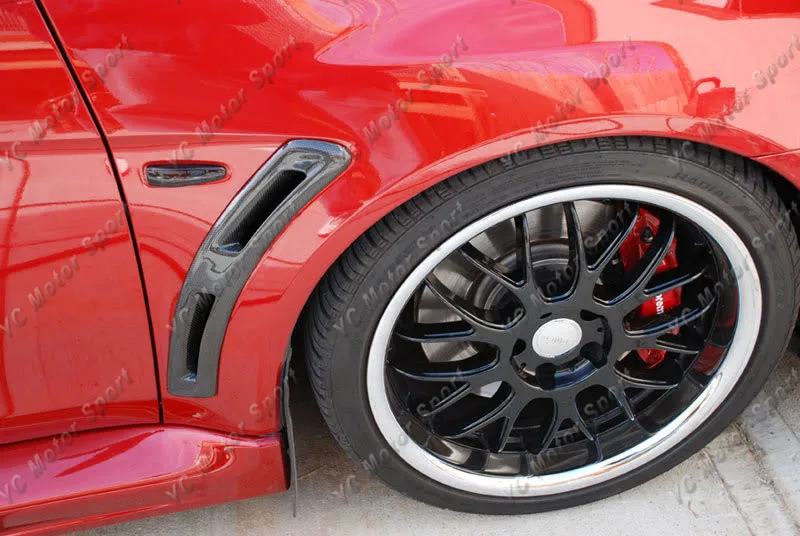 2008-2012 Mitsubishi Lancer Evolution EVO X Varis Front Fender Vents CF (10)