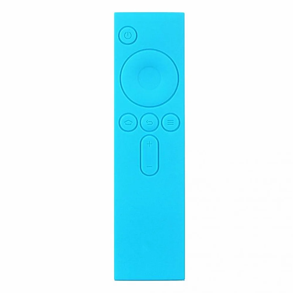 Мягкий Силиконовый ТПУ защитный чехол пульт дистанционного управления красочный резиновый чехол для Xiao mi пульт дистанционного управления mi tv Box - Цвет: Blue