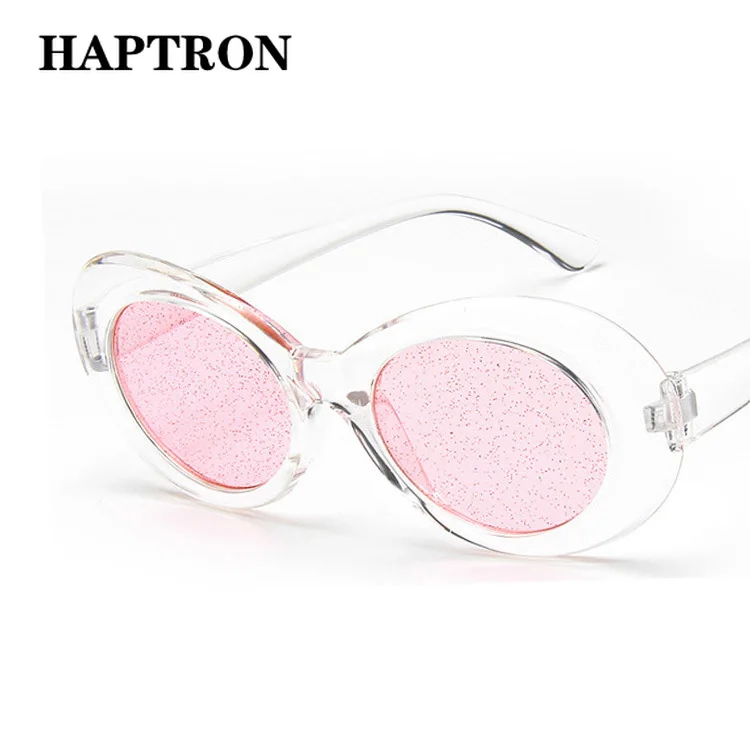 HAPTRON moda mujer 2018 Овальные Солнцезащитные очки женские брендовые Роскошные