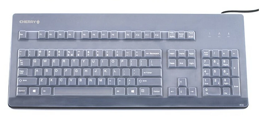 Прозрачная силиконовая защитная крышка для клавиатуры Cherry G80 3000 3000LSCEU 3494|keyboard skin