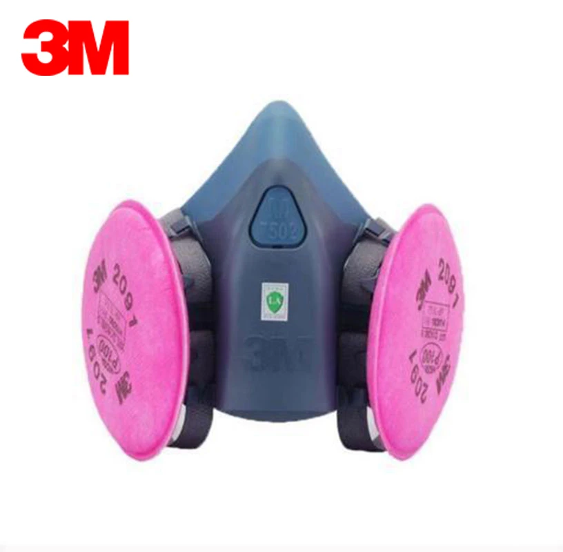 

7 in 1 Set Spray Dust Mask Respirator For 3M 7502 2091 P100 Industrial Dust Mask Filter