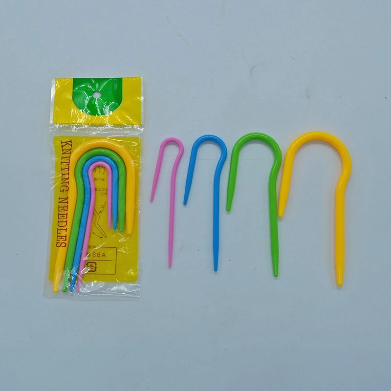 U shaped curved needle export Knitting twist pin plastic twist pin Weave tool Knitting Needles