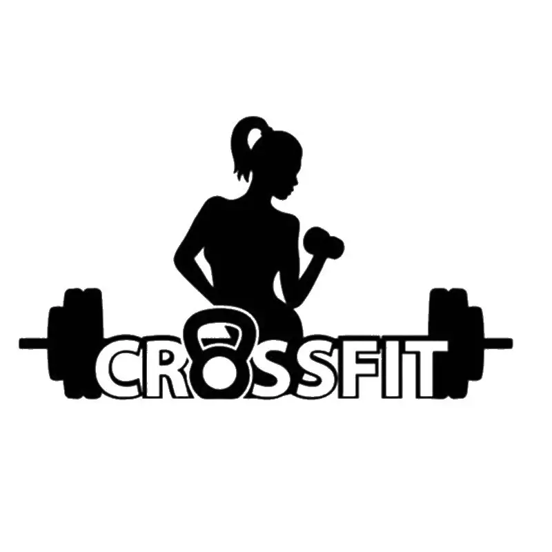 Спортзал наклейка фитнес Girl Crossfit штанга Бодибилдинг постеры виниловые наклейки