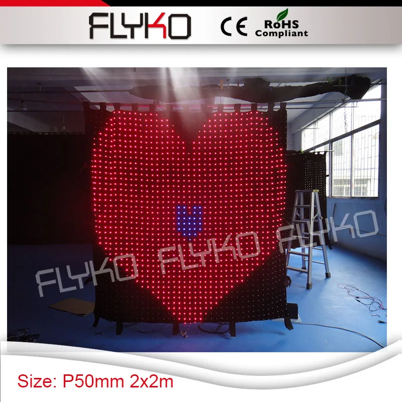 

flight case P5 new size 2x2m best new arrived free shipping led party decoration led curtain video
