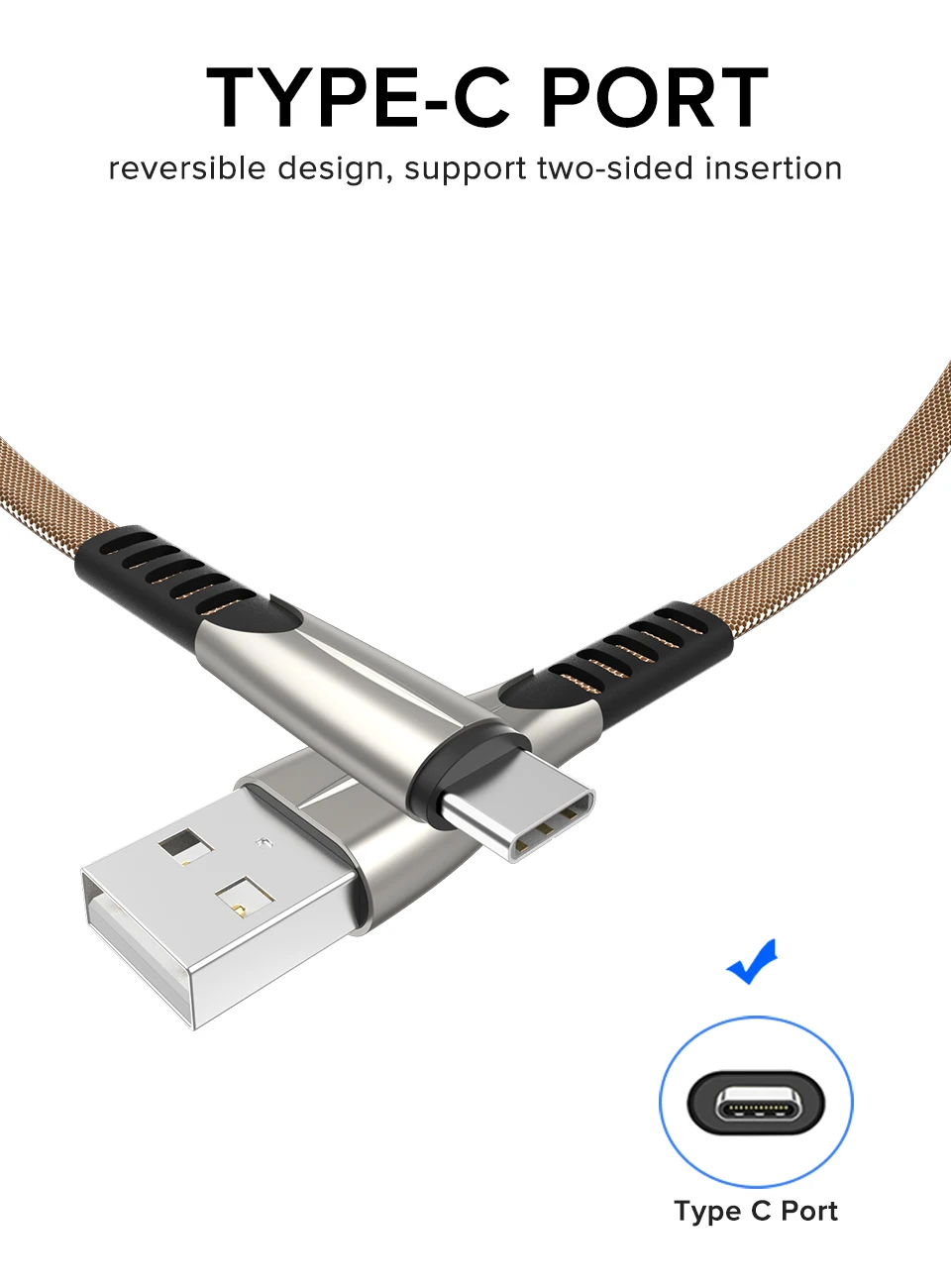 2.4A USB C кабель нейлоновый кабель синхронизации данных для мобильного телефона для LG htc быстрая зарядка type-C провод для samsung Galaxy S10 S9 Plus Note 8 7
