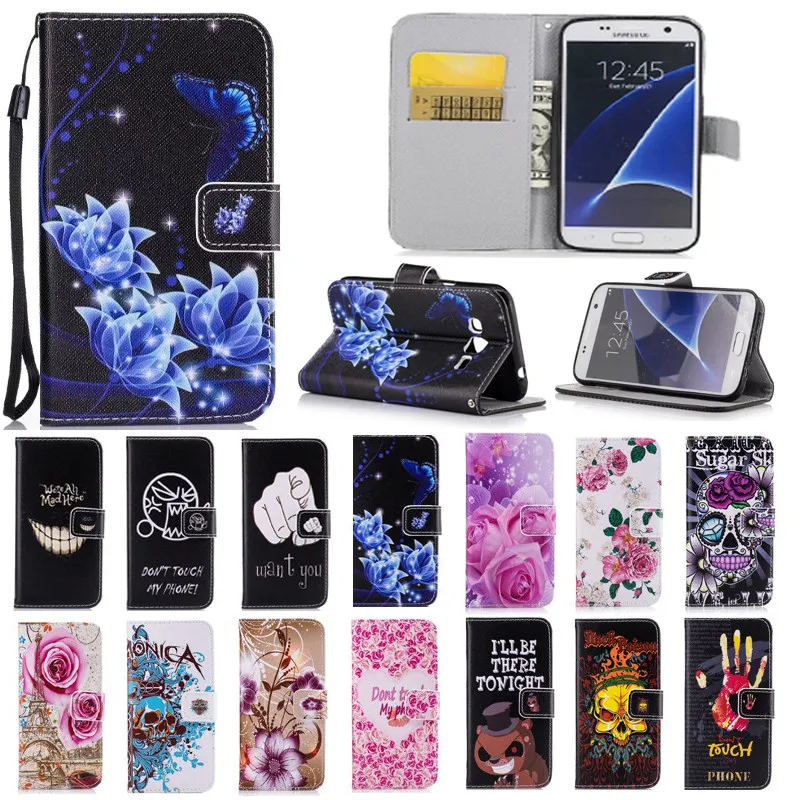 Модный чехол-бумажник для samsung Galaxy S8, S9, PIus, S4, S5, S6, S7 Edge, флип-чехол из кожи+ ТПУ, мягкий мультяшный Магнитный чехол-подставка