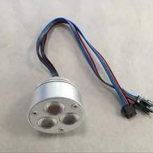 RGB(3в1) светодиодный потолочный светильник,(диаметр: 50*55 мм); DC5-24V вход; с 4 проводами драйвер pwm внутри