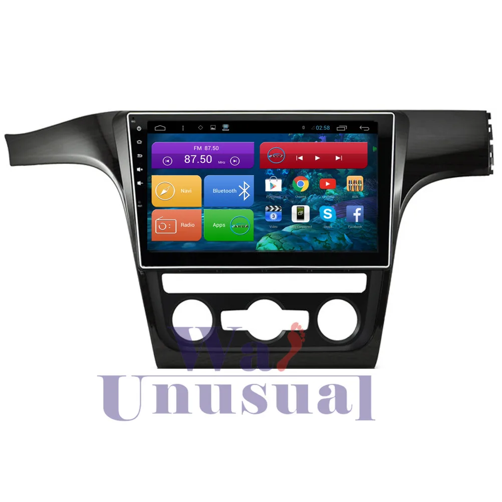 Top WANUSUAL 1024*600 10.2 Inch Quad Core 16G Android 6.0 GPS Navigation for VW Passat 2013 2014 2015 2016 2017 With BT 3G Wifi Maps 0