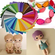 Новинка 40 шт нетканый войлочный материал плотный полиэстер войлочная ткань DIY посылка для шитья кукол ремесло#30