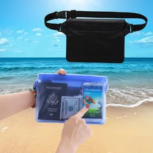 Однотонные прозрачные ПВХ поясные сумки унисекс водонепроницаемые поясные сумки для мужчин и женщин Регулируемая поясная сумка Грудь бумажник чехол для телефона