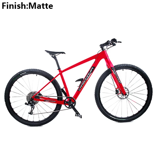 Карбоновый горный велосипед 29er 1×11speed углеродный mtb XC велосипед с переменной скоростью двойные дисковые тормоза горные велосипеды - Цвет: Red Matte